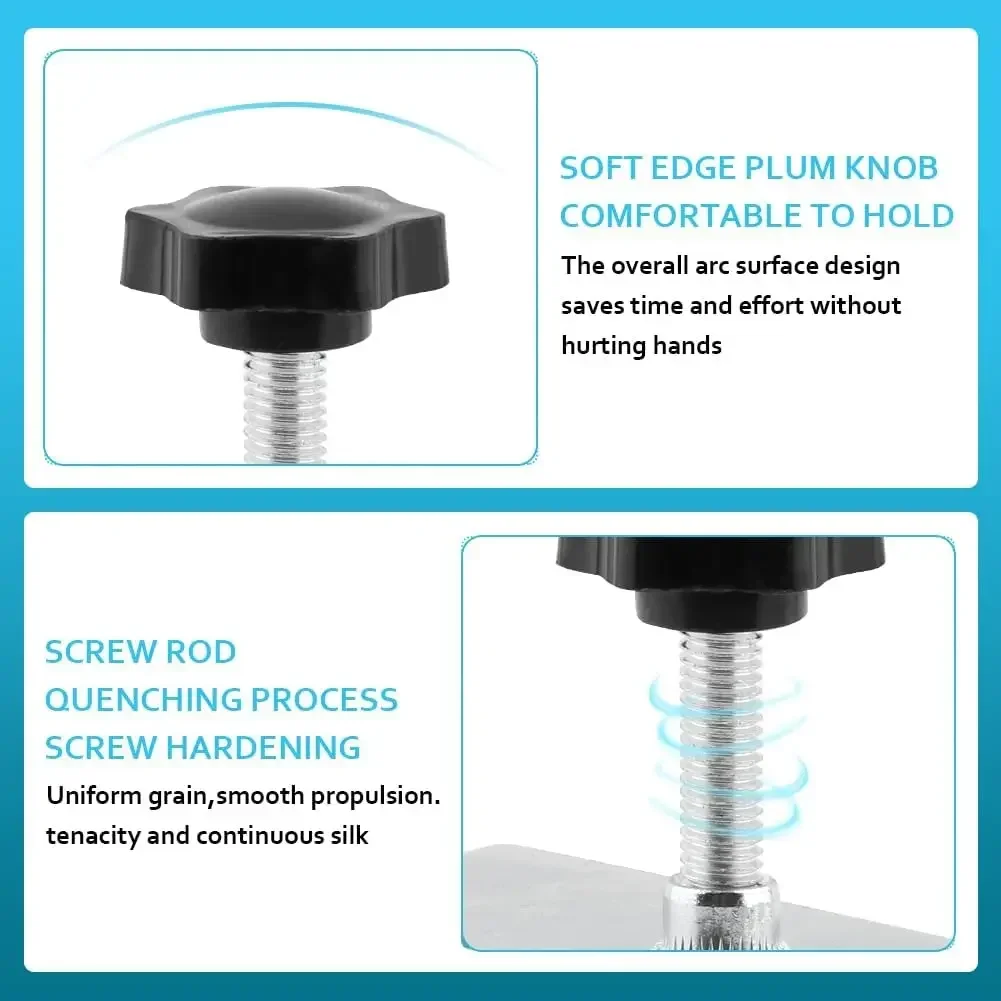 Adjustable C Clamp Cabinet Hardware Jig for Installing Knobs, Pulls, and Handles in Woodworking Projects