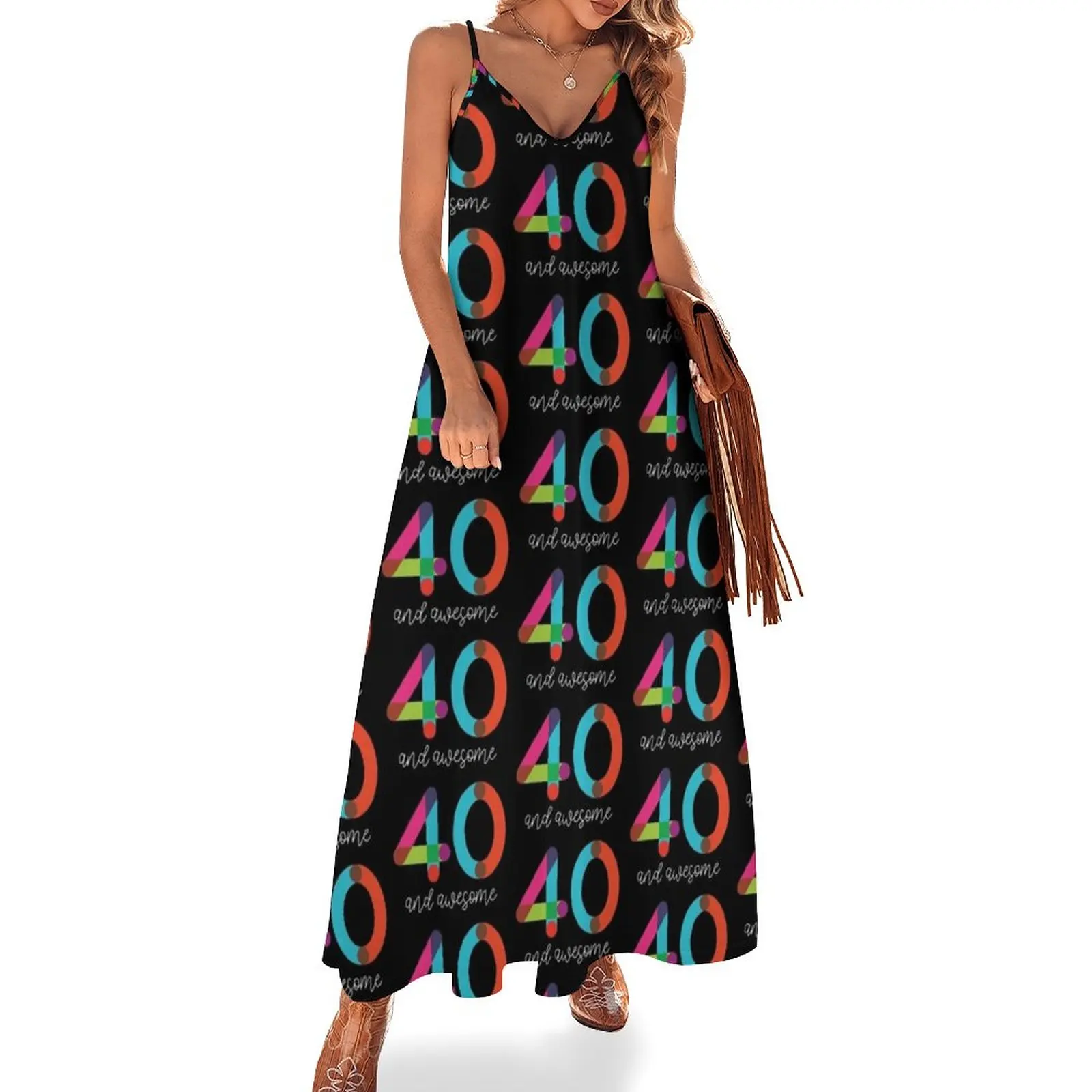 

40 and Awesome Sleeveless Dress dresses for woman 2024 Beachwear