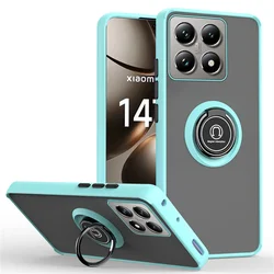 Shockproof Armor Case with Magnetic Ring Holder for 11 Lite 4G-5G-5G NE (Sky Blue)