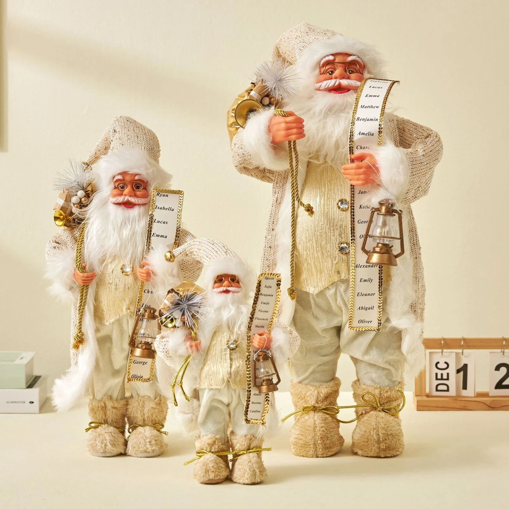 

Big Santa Claus Dolls Xmas Pendants 2024 New Year Merry Christmas Tree Decor for Home Kids Naviidad Presents Noel Gifts Natal