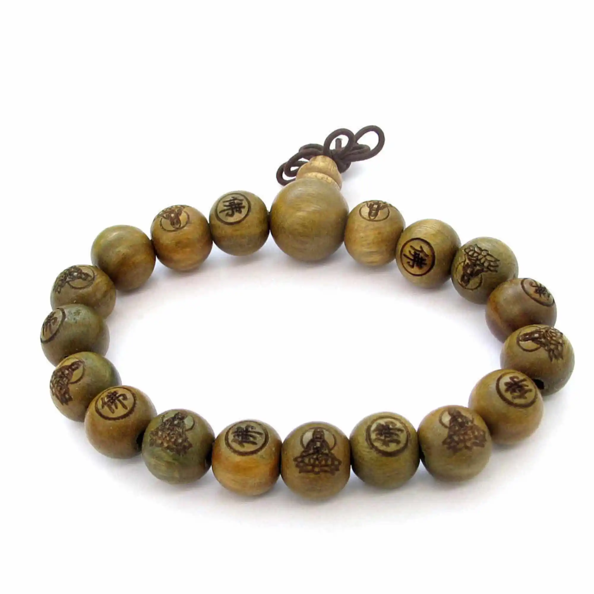 

Sandalwood Buddha Word Beads Tibet Prayer Bracelet Mala Bangle Casual Men Fashionistas Jewelry Lovers Charm Link Chain Formal