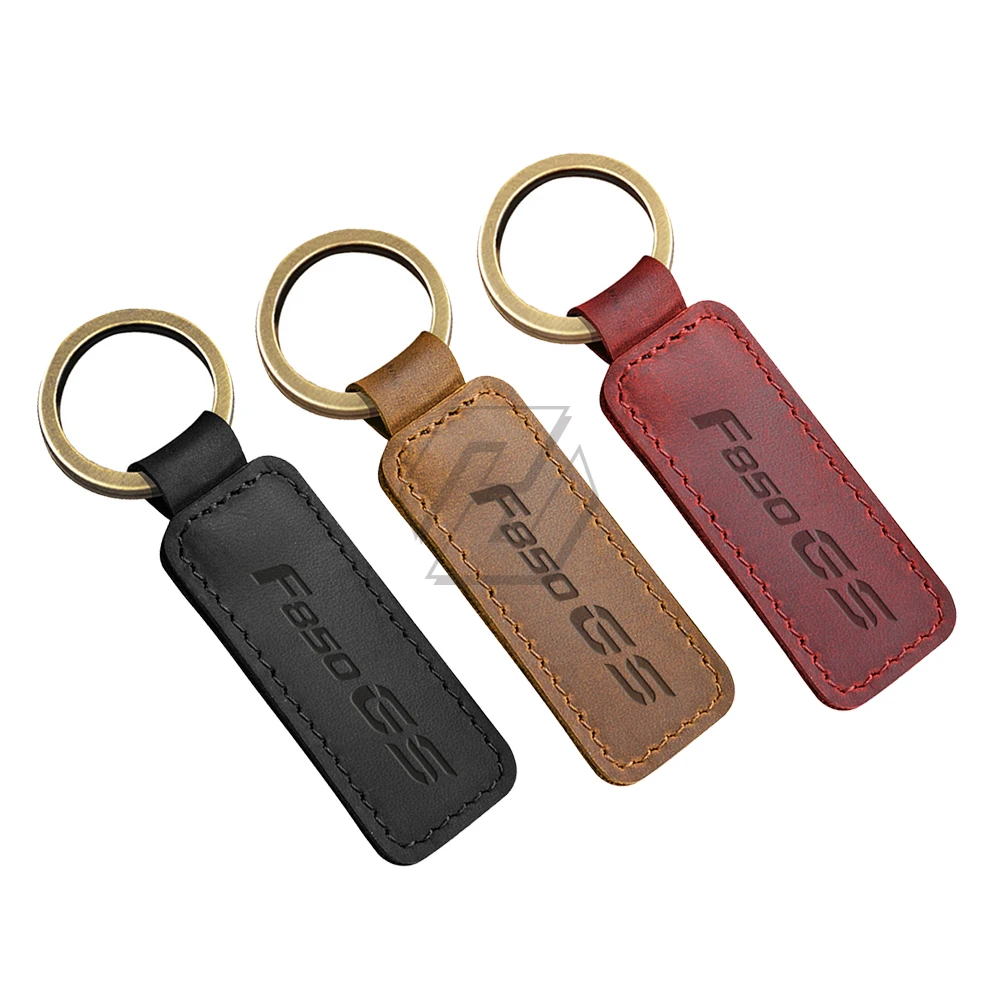 

Cowhide motorcycle keychain key ring for BMW F850GS F850 GS Motorcycle Accessories