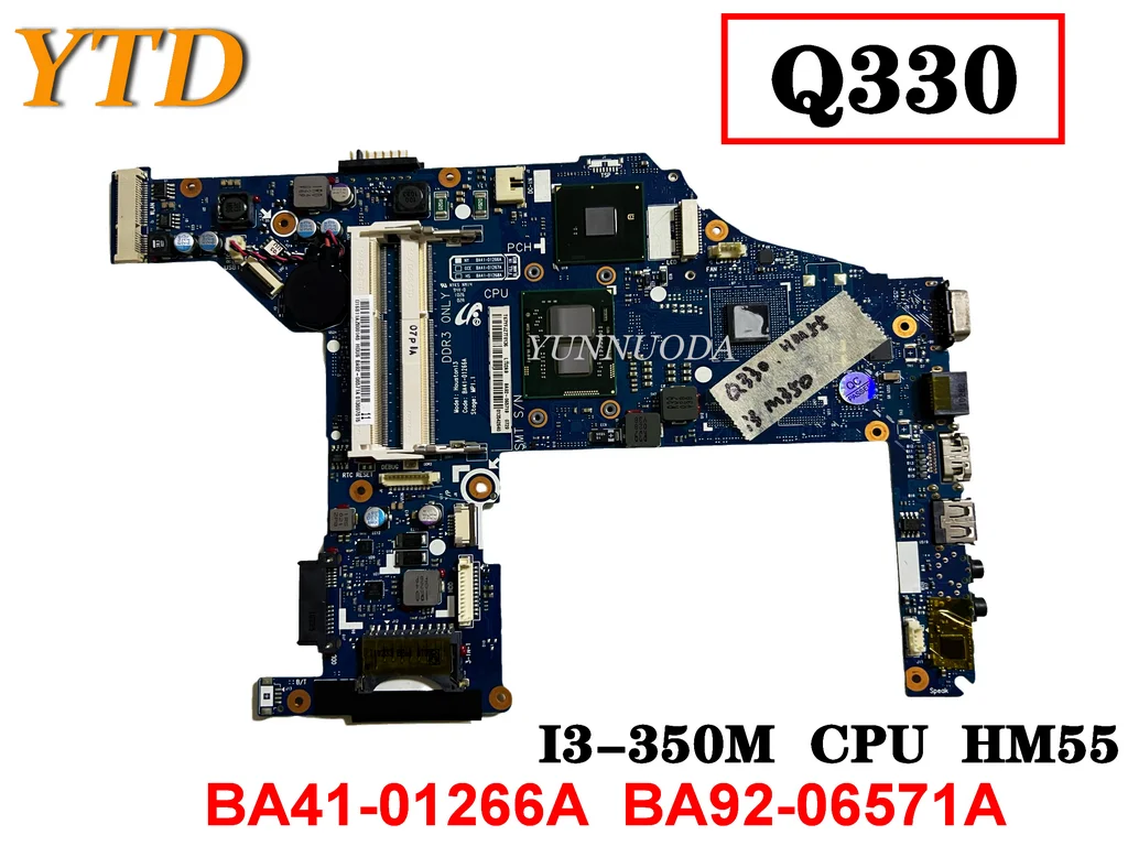 

Original For SAMSUNG Q330 Laptop motherboard I3-350M CPU HM55 BA41-01266A BA92-06571A Tested Good Free Shipping