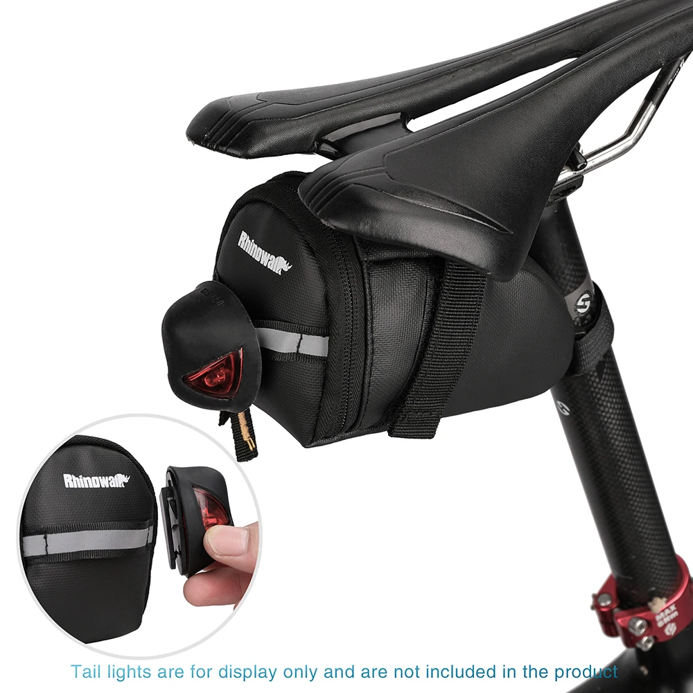 Bike Bag Rhinowalk Small Splash-proof Refletive With Reflective Can Hang Taillight For Mtb Road Bicycle Tool Kit
