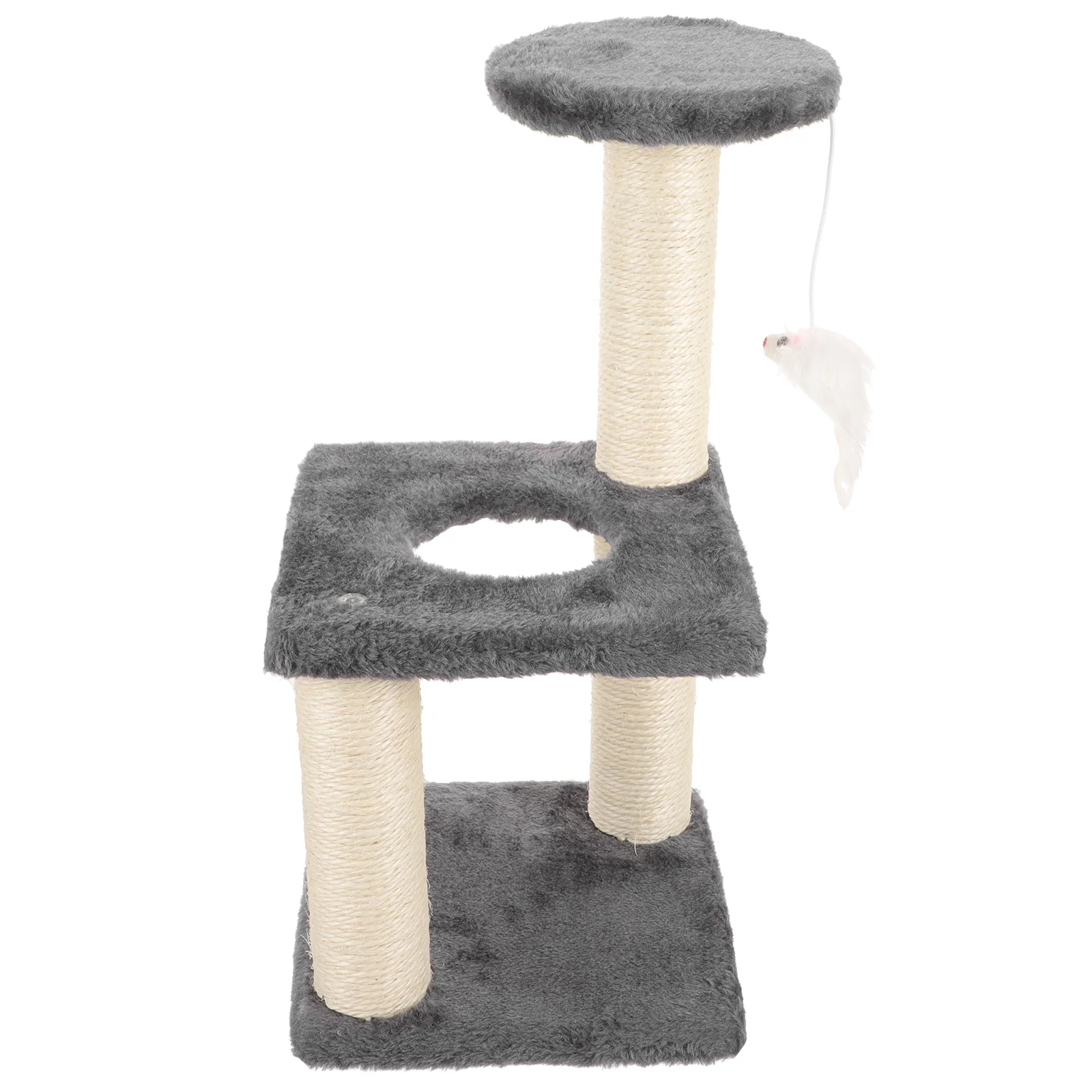 

Cat Climbing Frame Vertical Scratcher Trees & Towers Scratching Post Floor Kitten Accessory Supplies Integrated Adorable