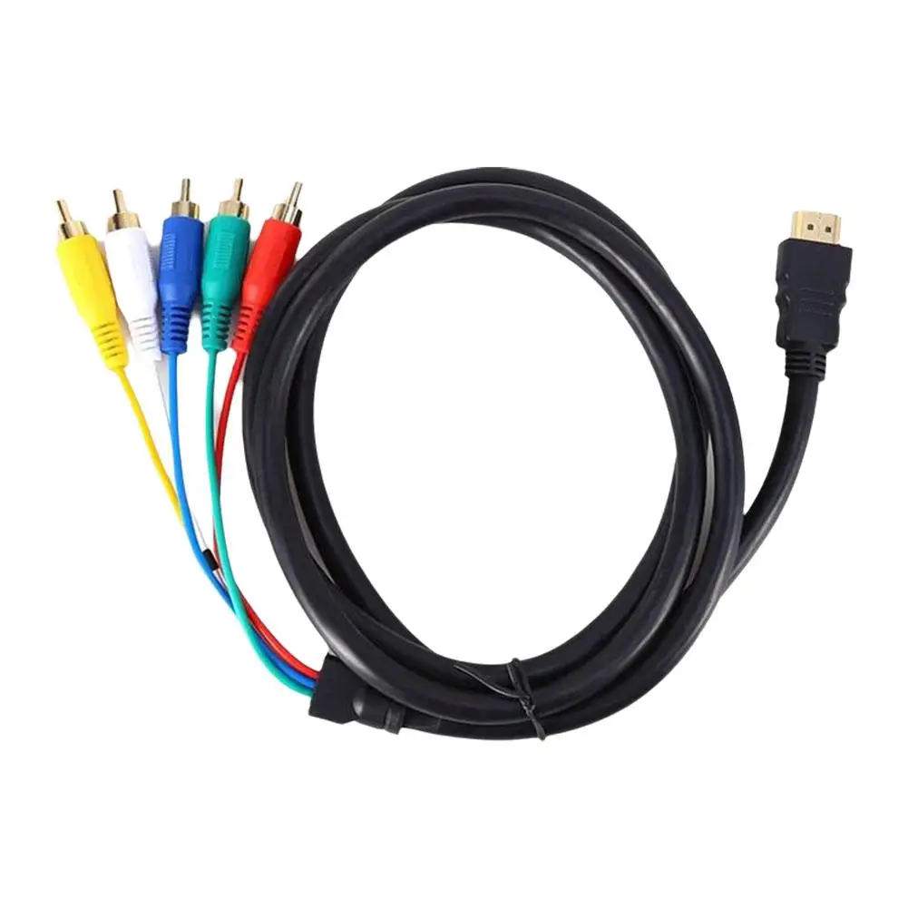 Cavo Convertitore Da HDMI Maschio A 5 RCA AV Componente - Adattore Per HDTV
