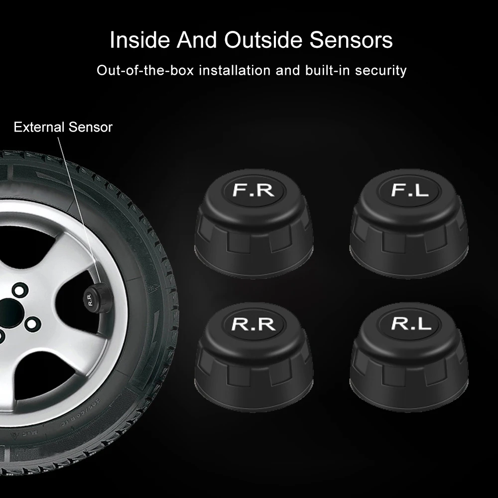 ¾翭 Ÿ̾ з ͸ ڵ TPMS LED Ÿ̾ з ͸,   ִ USB 4PCS   溸 ý