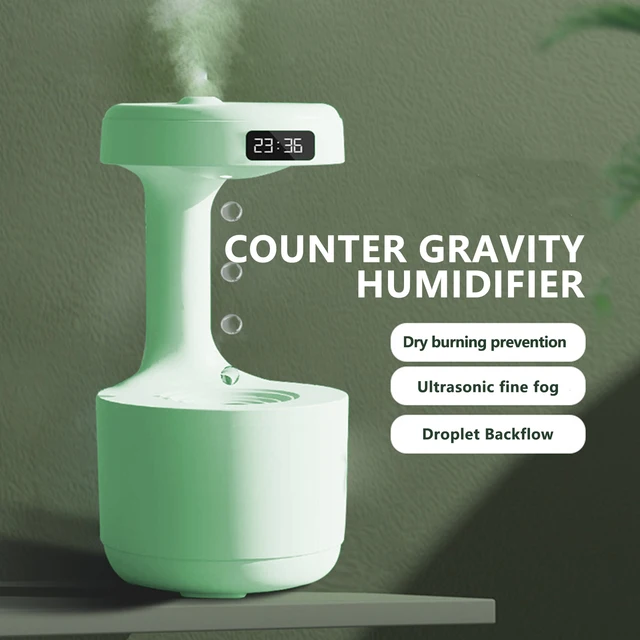 Humidificateur domestique silencieux à brume fraîche avec goutte d'eau anti- gravité - LIVINGbasics