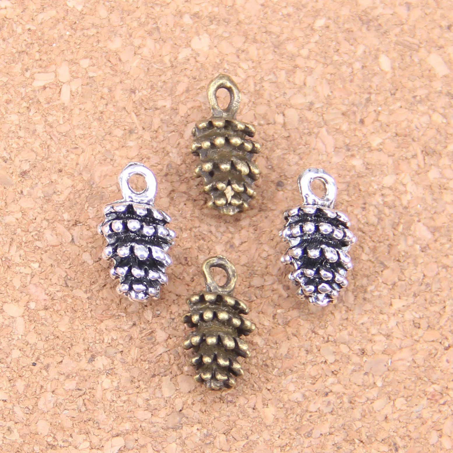 

76 шт. Подвески Pinecone, 15x8 мм, Φ, винтажные, DIY для браслета ожерелья