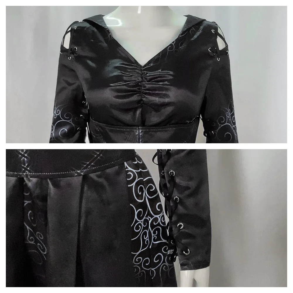 Harry Potter Bellatrix Lestrange Cosplay Costume for Women (Unofficial)