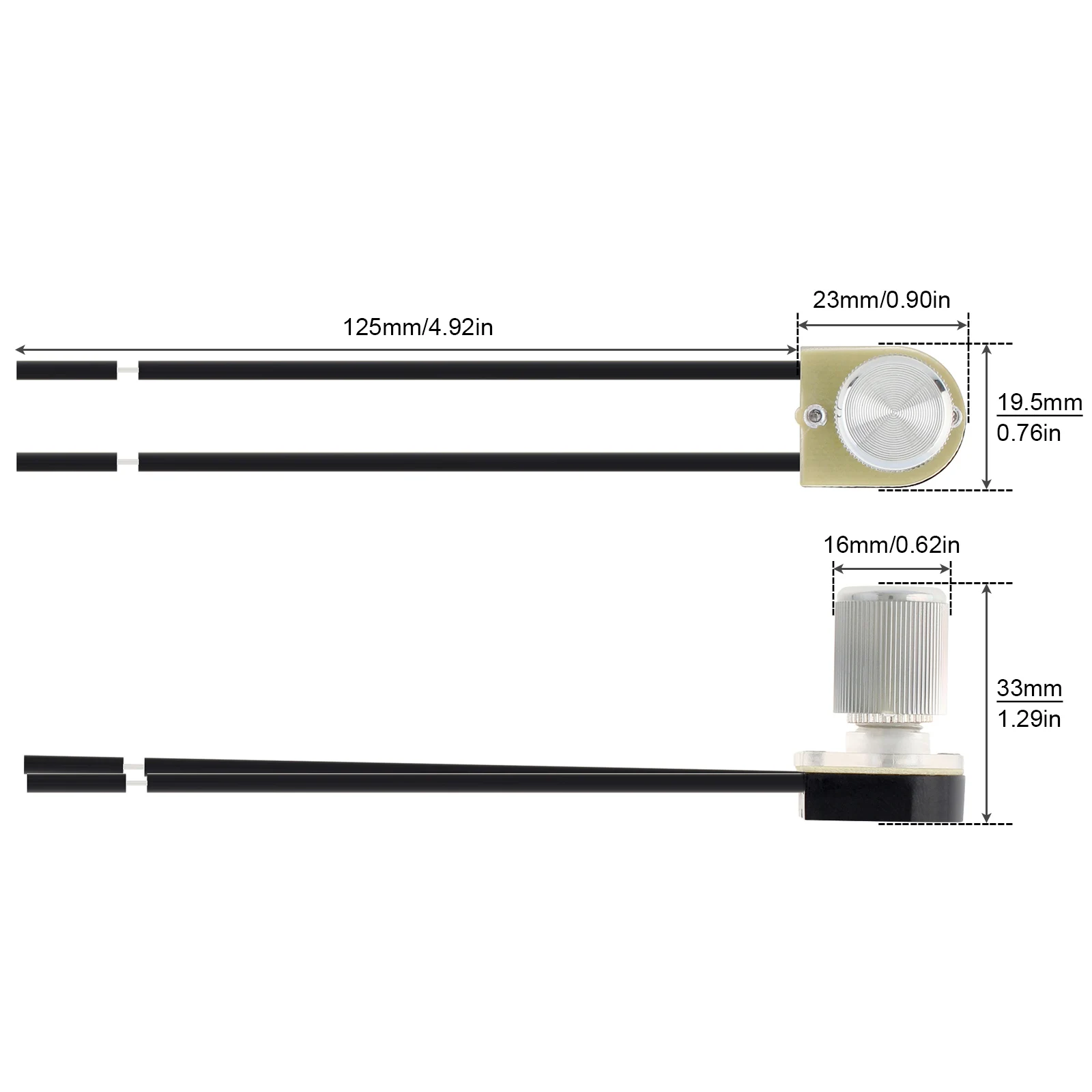 Electrical Rotary Switch Two Stage ON-OFF For Table Lamp / Floor Lamp / Canopy Light
