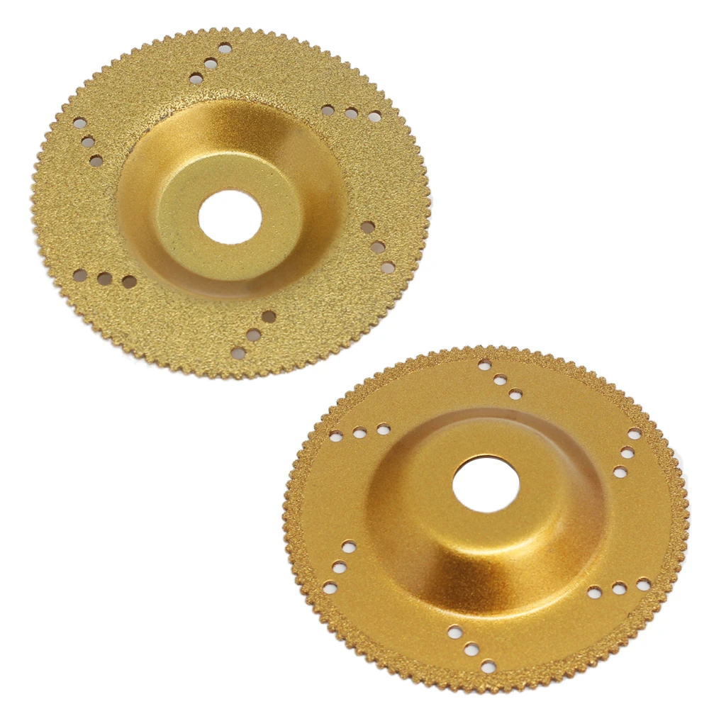 4" Titanium Plating Electroplated Diamond Saw Blade Cutting Disc Grinding Wheel Bowl Shape Discs