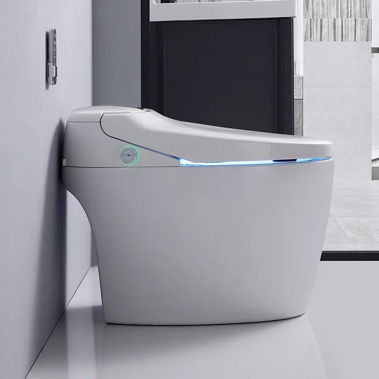 YYHC-Sanitary ware luxury modern style fully automatic operation electric bidet siphonic flush intelligent smart wc toilet 2