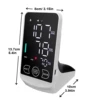 English Voice Large Display LED touch Screen Rechargeable Automatic Tonometer Arm Blood Pressure Monitor Digital Tensiometer 2