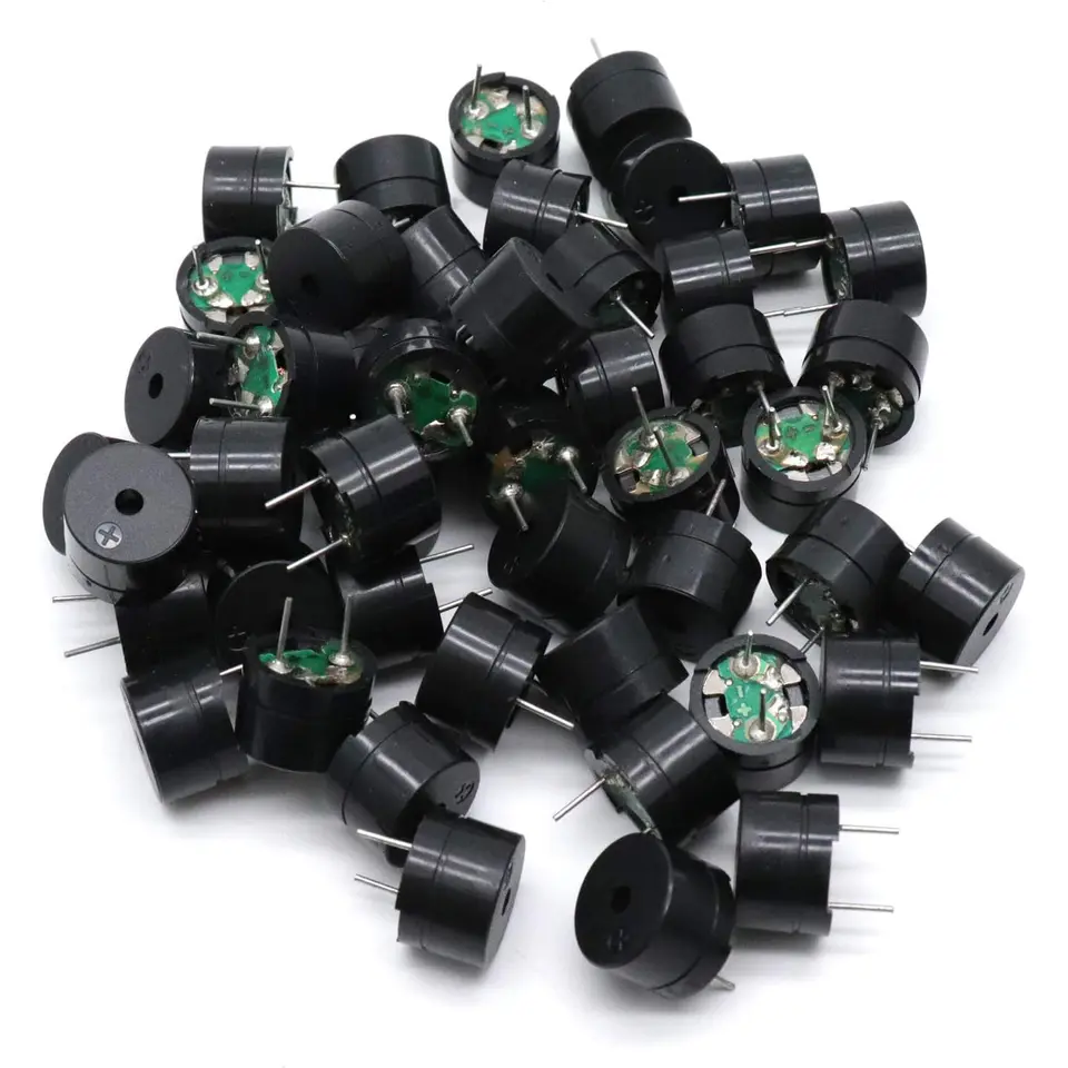 10PCS 12085 Passive Buzzer 12MM*8.5MM 42R Resistance 3V 5V 9V 12V in Common Use Mini Piezo Buzzers Kit, for Arduino image 1