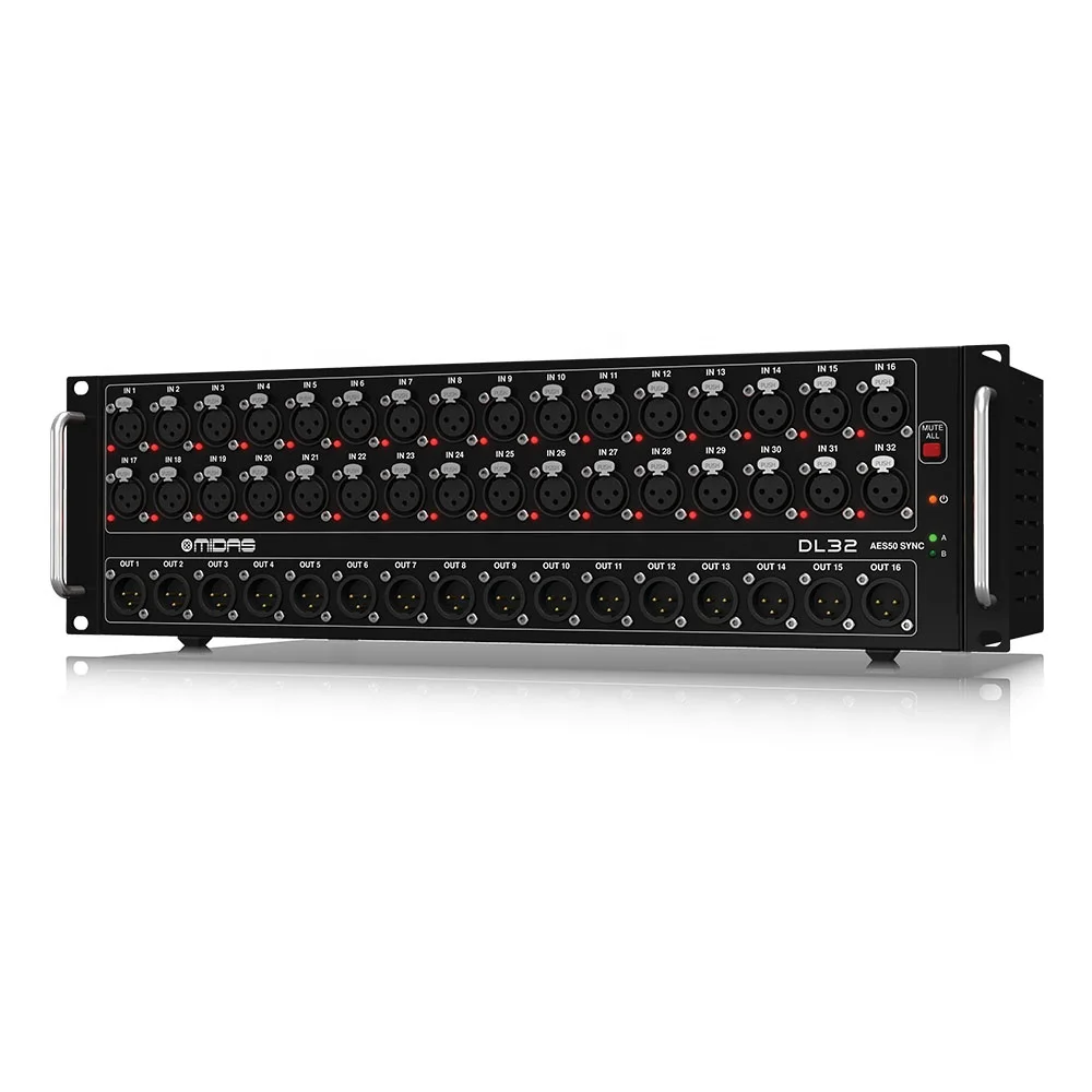 

Midas DL32 Stagebox Use With Midas M32 Live Digital Mixer 32 Inputs 16 Outputs For Pa Sound System Stage Music Equipment