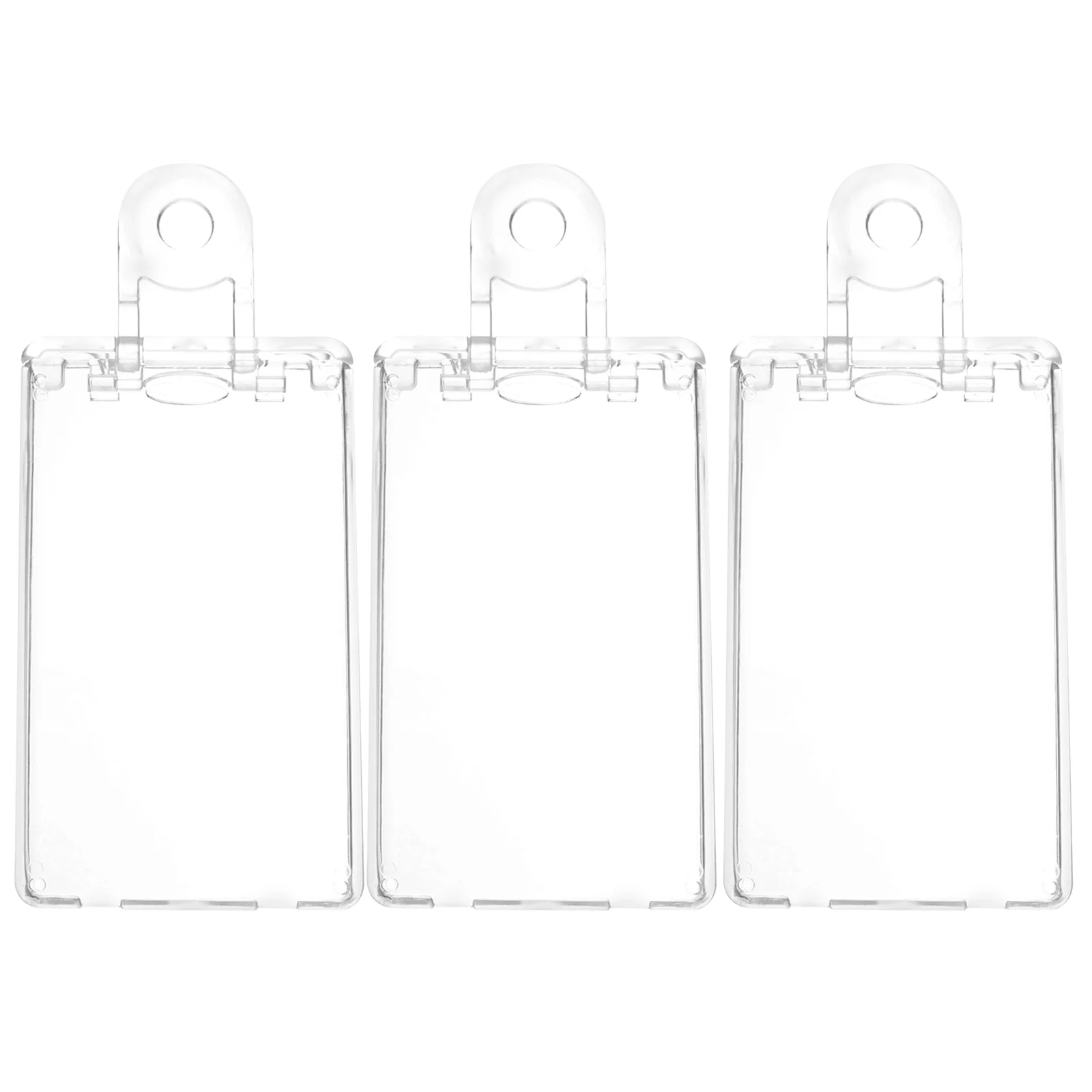 

3Pcs Card Sleeves Anti-scratch Working Card Holders Badge Sleeves Portable Card Sleeves ID Card Cases