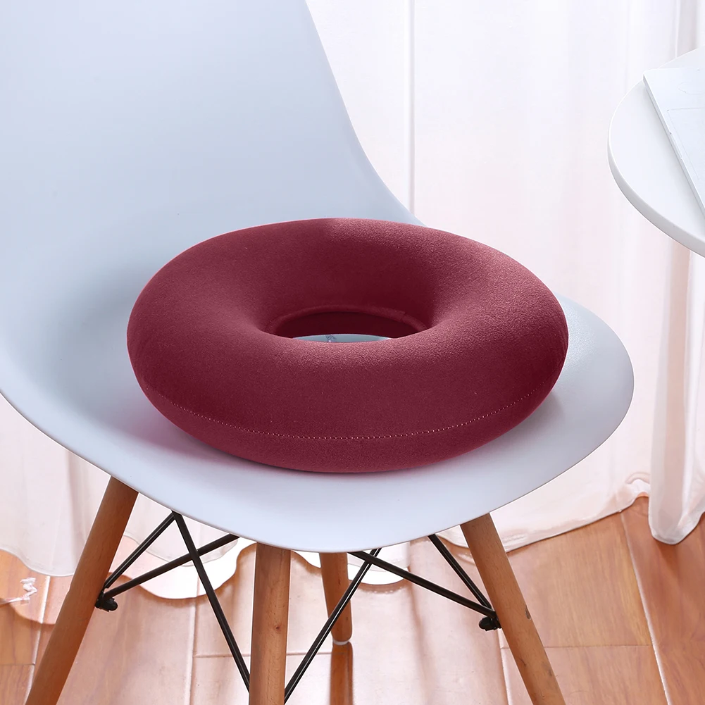 Seat Cushion for Hemorrhoid Elderly Chair Mat Round Pressure Relief Cushion  Elastic Sitting Memory Foam Cushions Durable Pillow - AliExpress