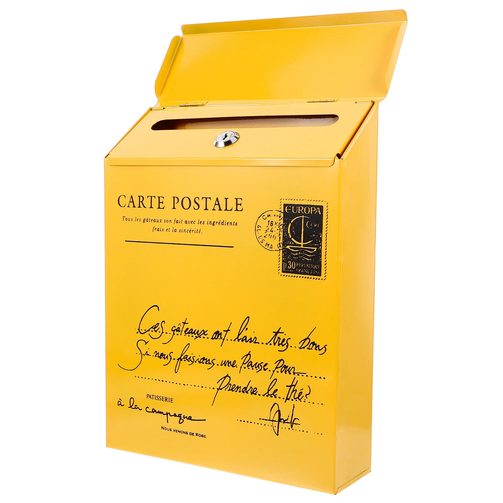 Wall Mount Mailbox Iron Post Box Suggestion Box Vintage Design for Home Use Wall Mount Mailbox Mailboxes for Outside
