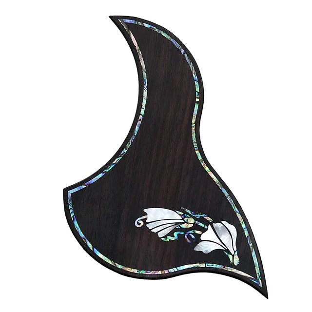 Pickguard Pour Guitare Acoustique Gaucher - Épaisseur 2mm, Autocollant - Protection Contre Les Rayures, Motif Hummingbird