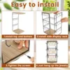 3-Tiers 48 Holes Earring Display Holder 360 Degree Rotatable Earring Selling Stand Jewelry Storage Organizer Wood Base Stand 6