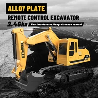2.4G radio control 1: 24 10 channels remote control toys excavator alloy excavator bucket 3-4-5-6-7-8-9 years old boys birthday 1