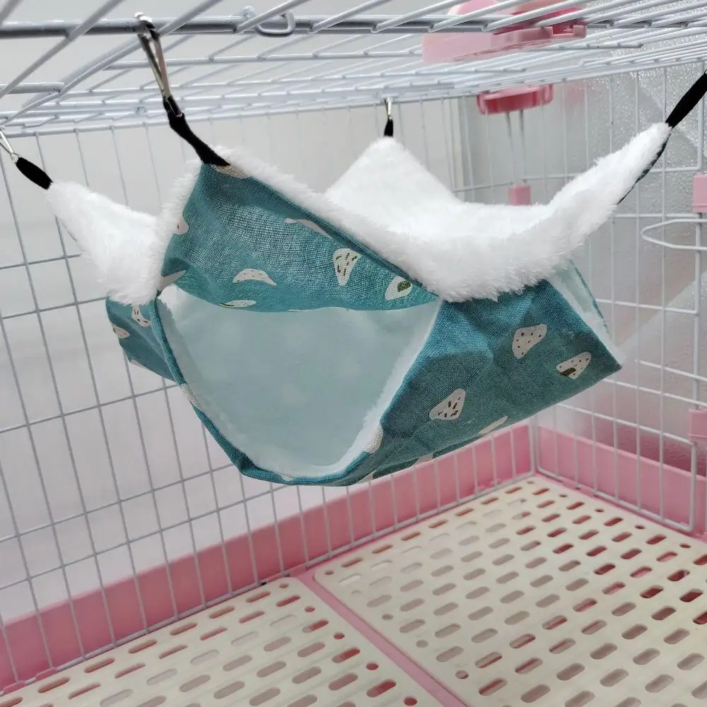 Mode Warme Plüsch Haustier Schlafsack Eichhörnchen Betten Hamster Käfig Haustier Hängematte – Detail 4