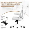 Ergonomic Office Desk Chair, PU Leather Home Office Desk Chair, Mesh Mid-Back Computer, Offices Chairs 5
