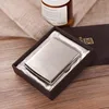 Dual Purpose Anti-pressure Stainless Steel Metal  Fine Cigarette Case Box Capacity of 20 Cigarettes Men Gift 3