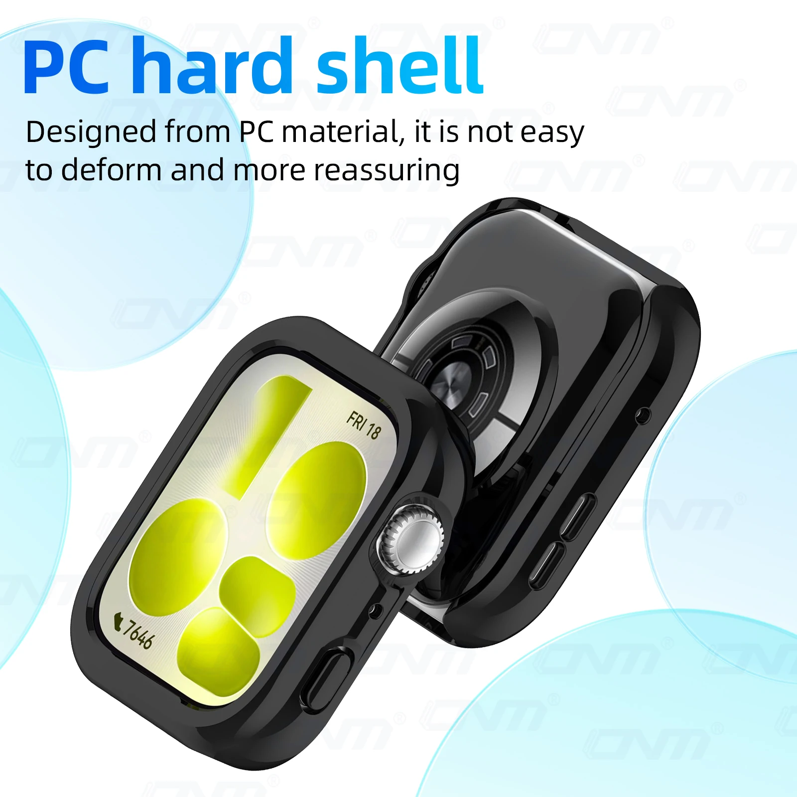 Shockproof Protective Hard Case for Huawei Watch Fit Series - Bumper Shell with Hollow Out Design
