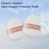 Flower Knows Mini Finger Powder Puff  For Eye & Corner Super Soft Sponge Cotton Blender Foundation Mix 2 Pc/Pack Makeup 6
