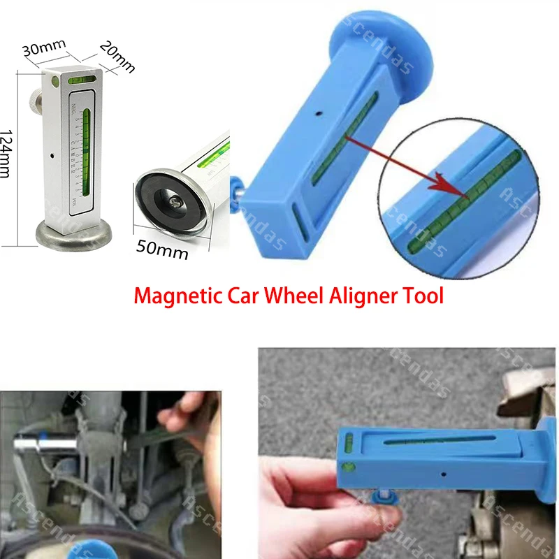 Universal Magnetic Car Wheel Aligner Tool Camber Caster Pillar Tire Measurement Repair Tool Wheel Balance Car Locator