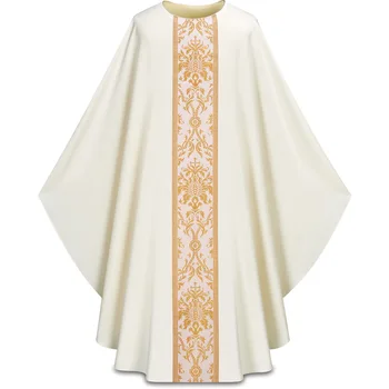 Sacerdote Abito religioso Costume cosplay Costume Abito Chasuble Sacerdote Abito largo vintage Abito mantello