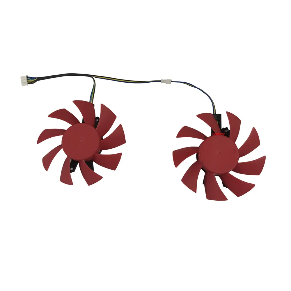 

2Pcs/Set Red T128015DU,GPU VGA Cooler Video Card Fan,For GAINWARD GTX1060 P106-100,Replace FY08015M12LPA GA82S2H