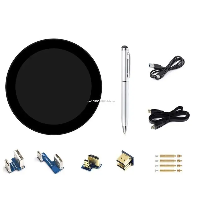 

3.4inch Round Touch LCD Display 800x800 Resolution Support for RPi 5/4B/3B+