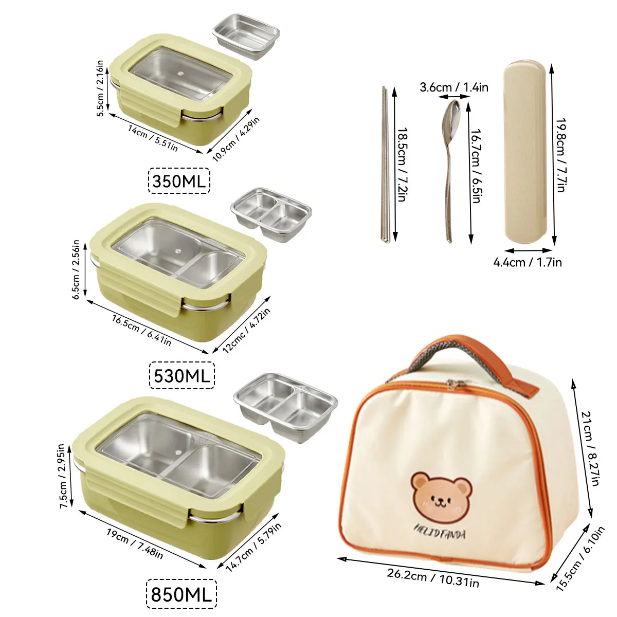 Yellow 1730ml Set
