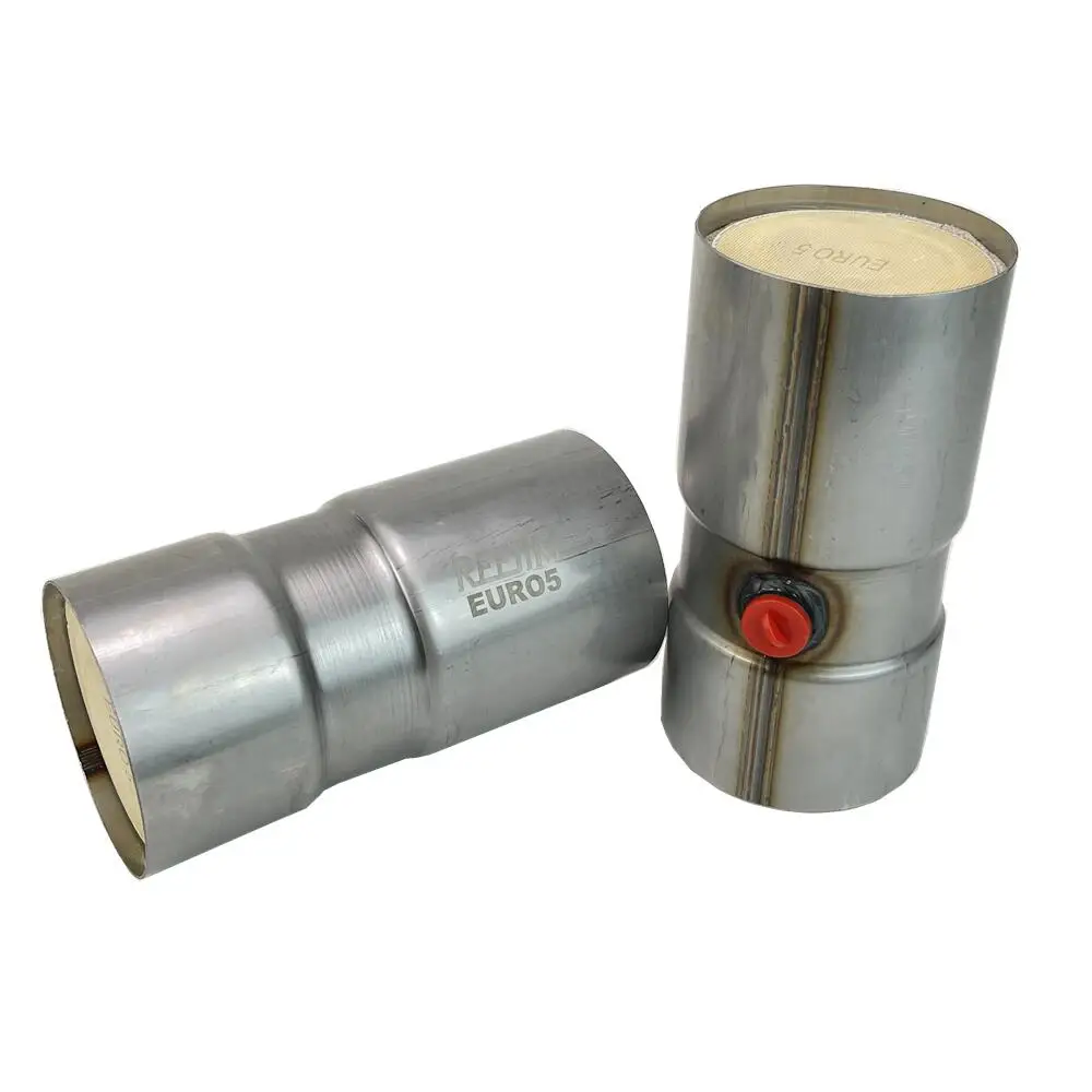Three way Round Universal Catalytic Converter with ceramic substrate euro 5 114mm 200mm for Honda ODYSSEY ACCORD