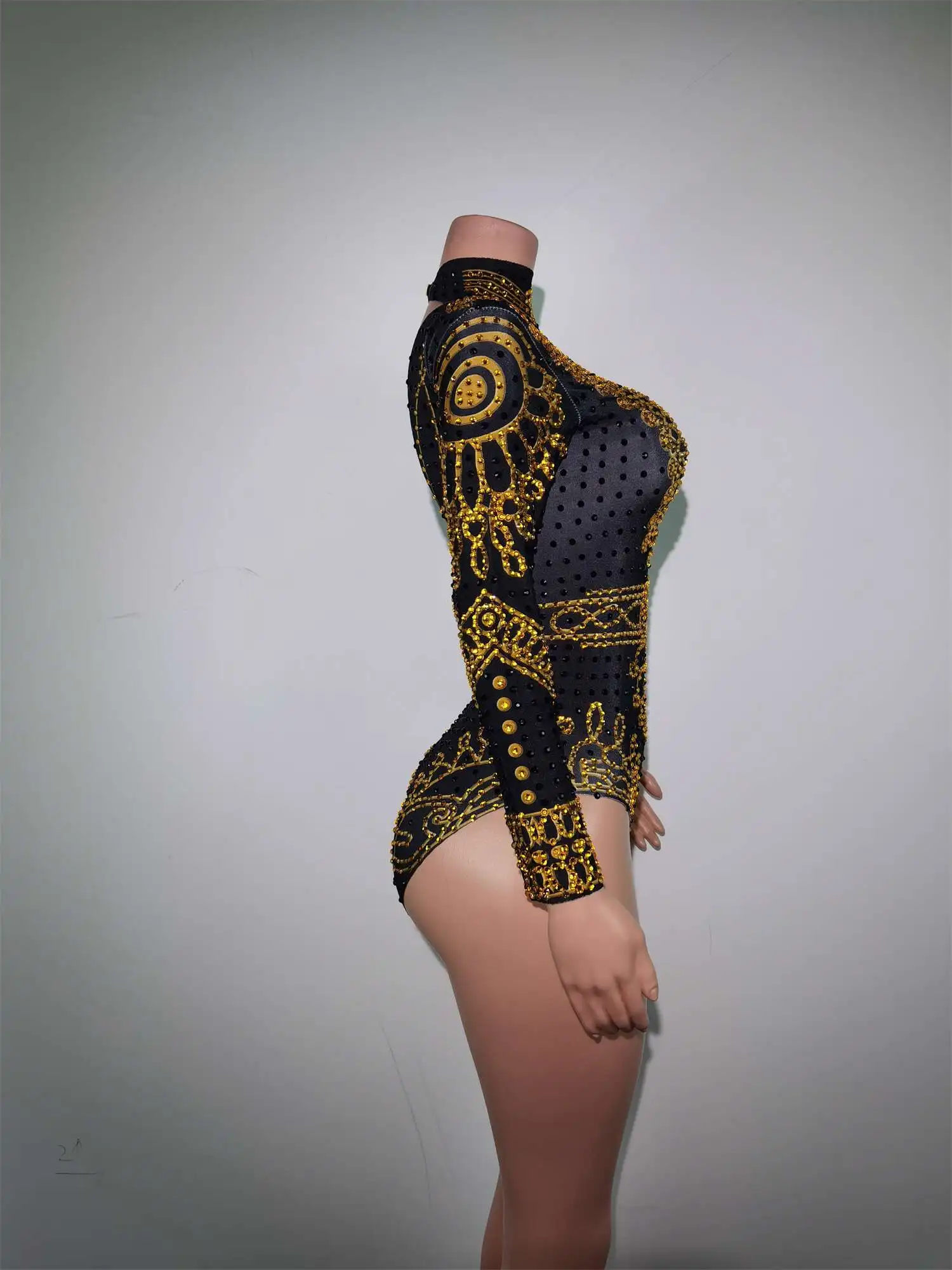 Sexy Rhinestones Bodysuit Birthday Celebrate Wear Female Singer Show Bodysuit Evening Prom Party Stage Wear Napolun