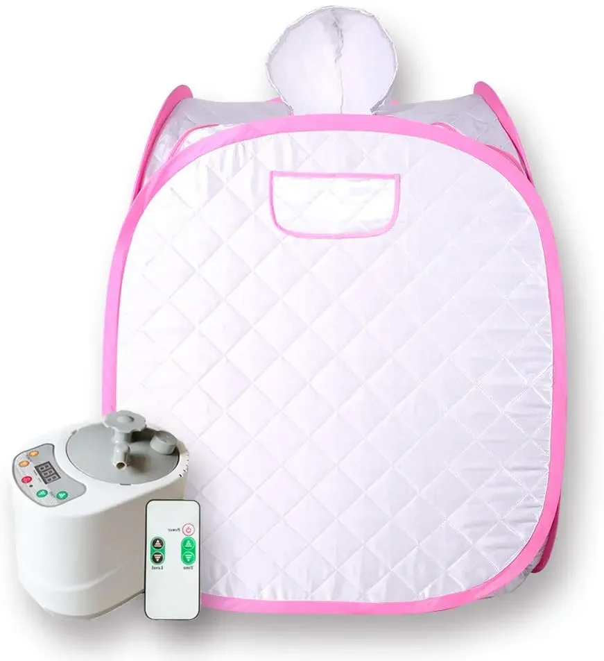 Portable Sauna Kit one Person Full Body at Home Spa Hat Tent Include 2L Steamer with Remote Control 4