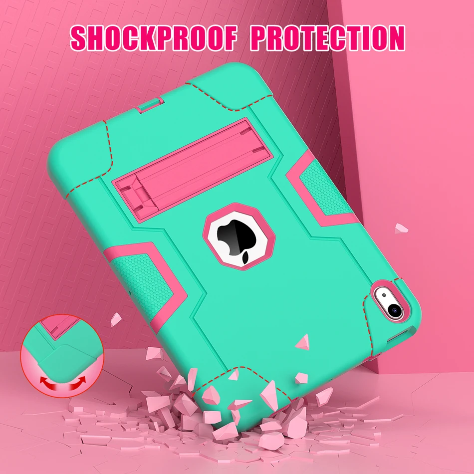 Durable Shockproof iPad Case with Stand for Various Models and Sizes