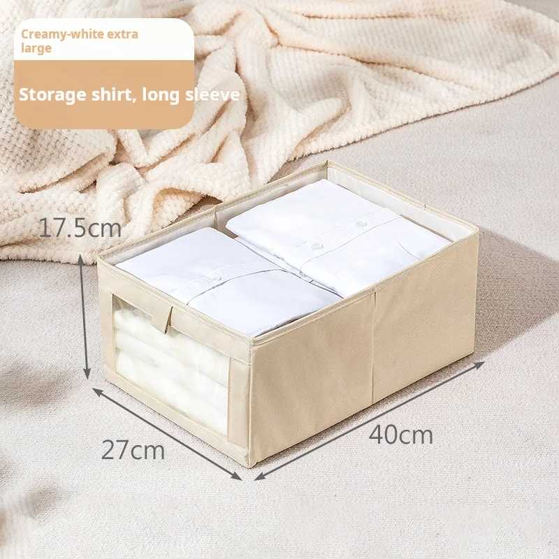 Pants And Clothes Storage Artifact Box Box, Jeans Compartment Sorting Bag, Clothes Separation Basket, Home Wardrobe Layering 4