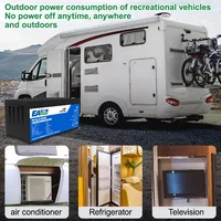 EASUN POWER-Batterie Rechargeable au Lithium VEFEPO4, BatBR Pack pour Camping-Car, Solaire, Pas de Taxe, 50Ah, 100Ah, 200Ah, 12V, 24V, BMS 2