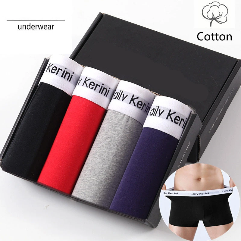 Cailverini bóxer de algodón para ropa de alta calidad, Calzoncillos sólidos|Calzoncillos| AliExpress
