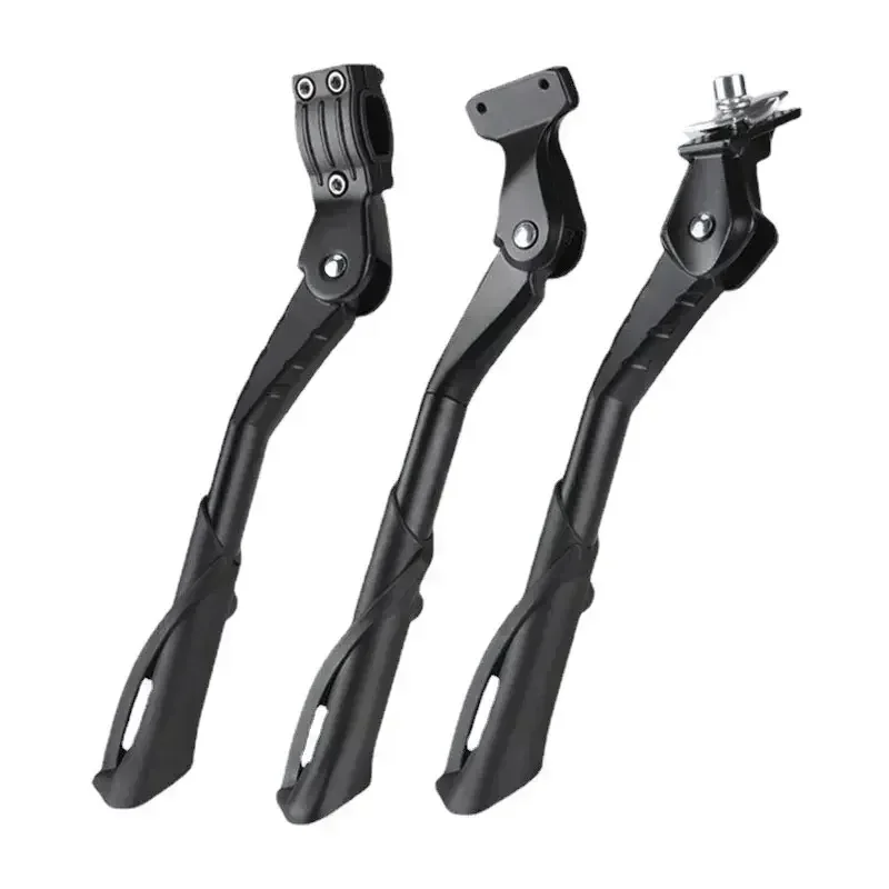 Béquille de vélo réglable en alliage d'aluminium, vtt/neige/vélo pliant/véhicule électrique, Support de repose-pieds latéral de vélo 22-29 pouces