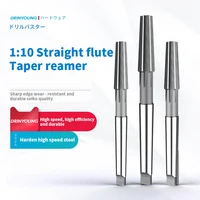 Straight Flute Reamer 1:10 HSS Taper Shank Tool for Reaming Mold Processing Machine Tool 1