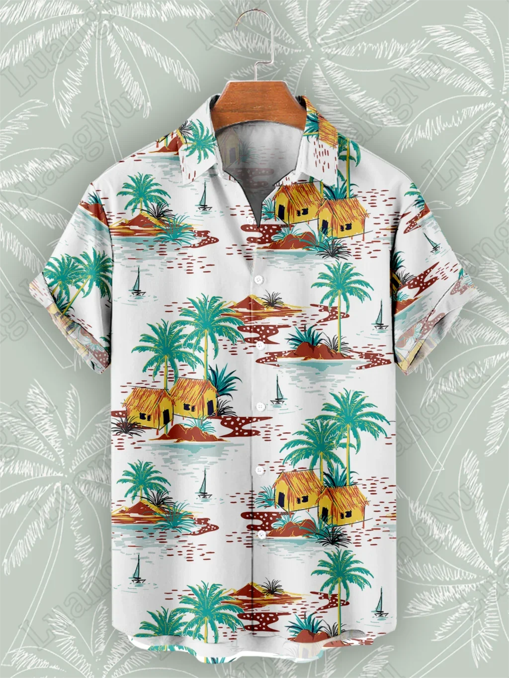 Hawaiian Shirt Man Short Sleeve Summer High Quality Tops Fashion 2023 Casual Cuba Oversize Shirts Men Beach Camisas De Hombre