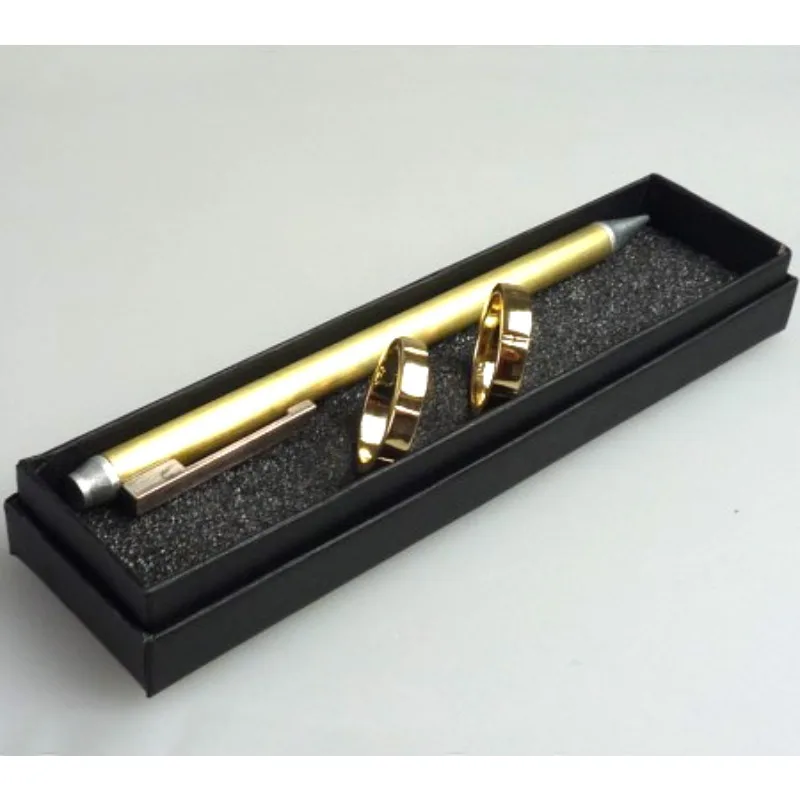 Ghostly Linking Finger Rings (Gimmick) 2.0 Magic Tricks Mago Close Up Puntelli Illusion Ring Visibilmente Unlink Magie