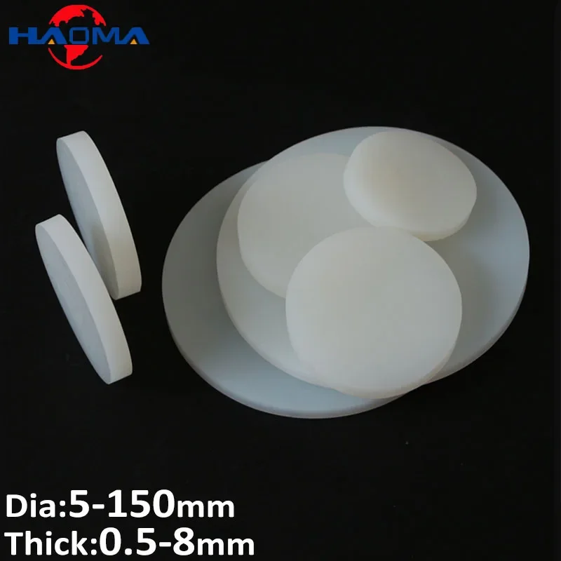 5-150mm Round Silicone Rubber Sheet Anti Slip Solid Dics Seal Gaskets High Temperature Resistant Anti Shock Pad Blind Hole Plug