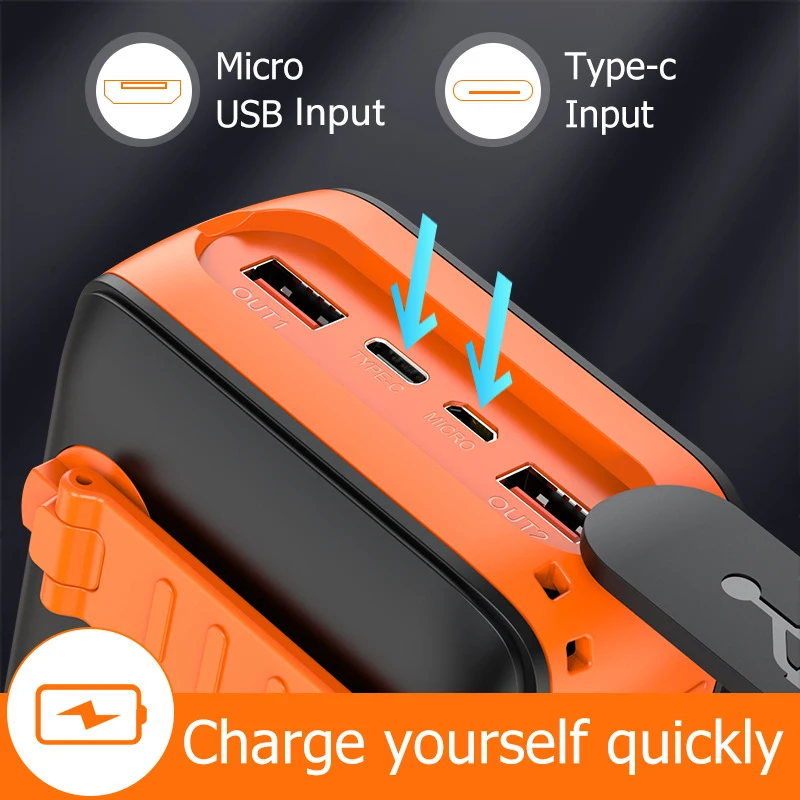 bacon Direkte Mediator Solar Charger 61200mah Portable Hand Crank | Solar Power Bank Portable  Charger - Power Bank - Aliexpress