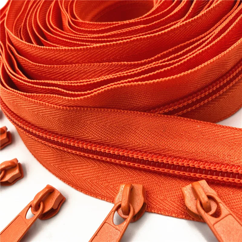Multi-Length Nylon Zippers in 20 Vibrant Colors with Sliders for DIY Sewing and Clothing Accessories